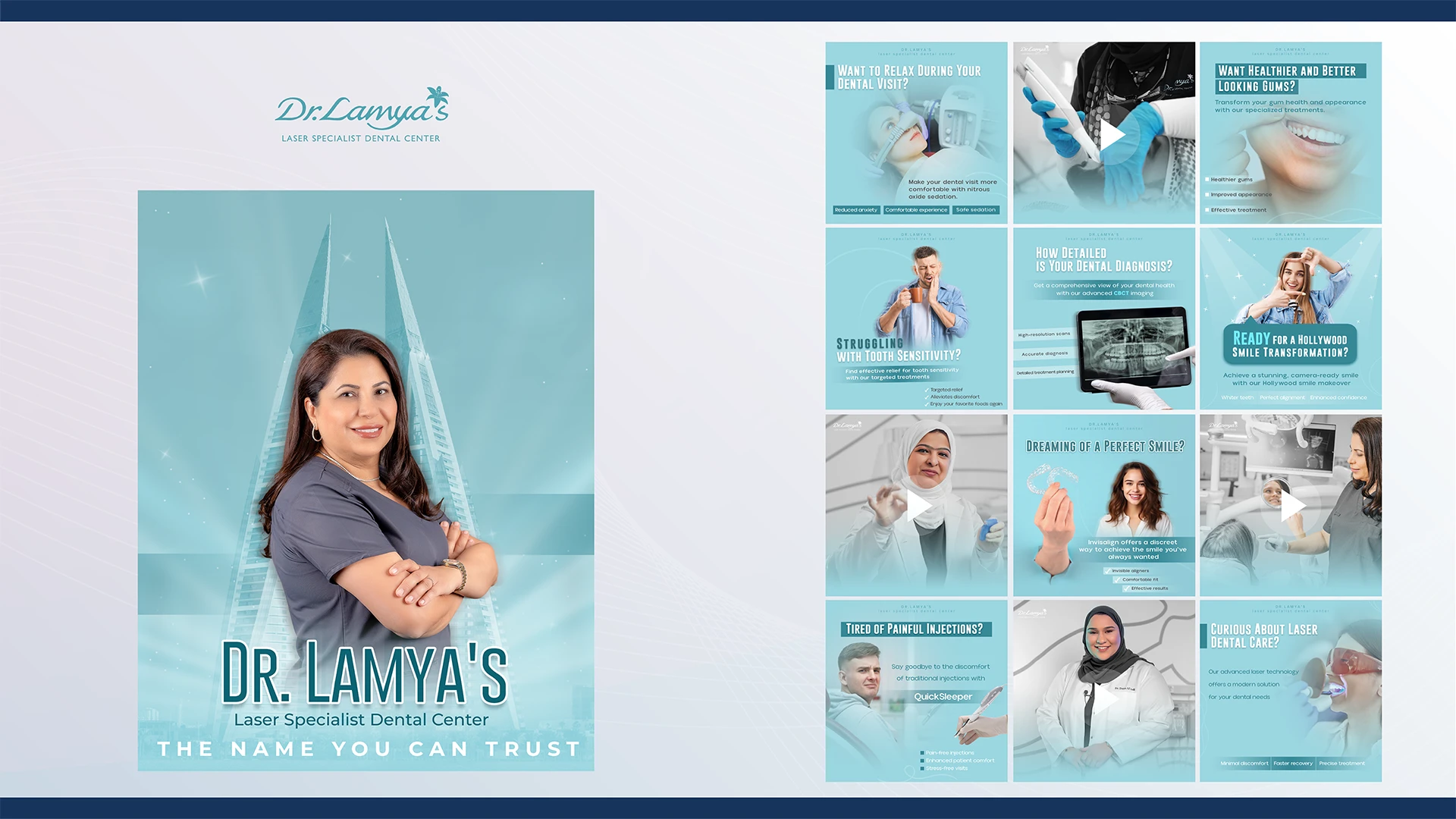 Dr Lamya's dental center social media campaign by Bold Plus